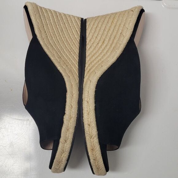 Stuart Weitzman Black Suede Wedges - Picture 6 of 10